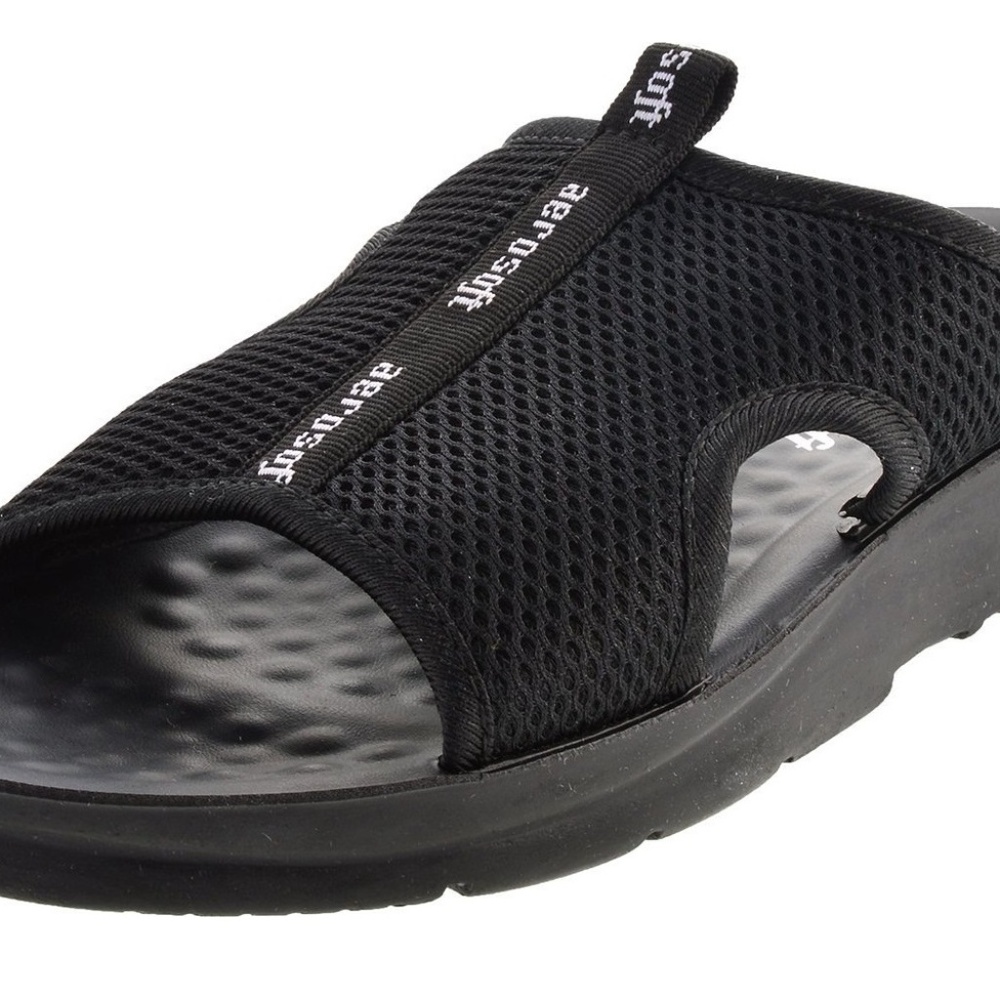 Aerosoft Black Mesh Sandals